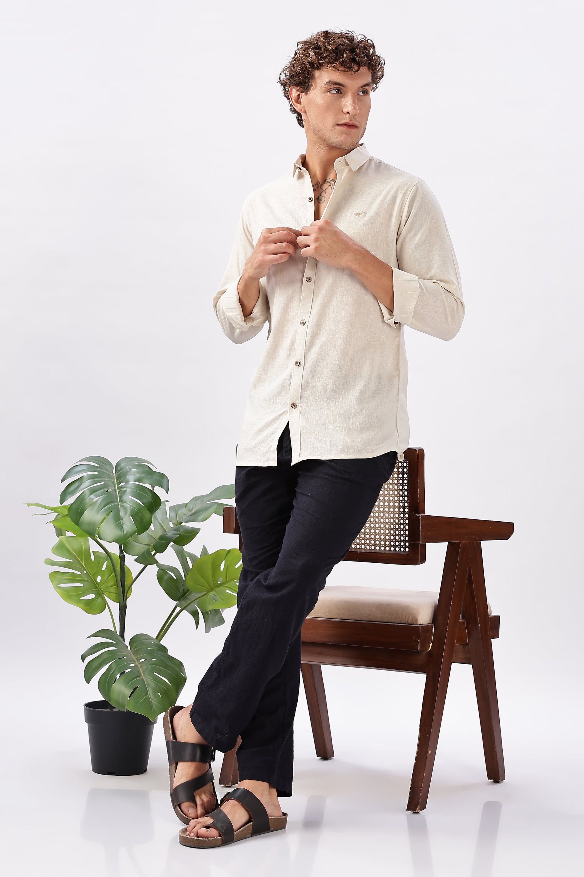 Sands of Sunday Cotton-Linen Essential Shirt | Hamptons at Broadway