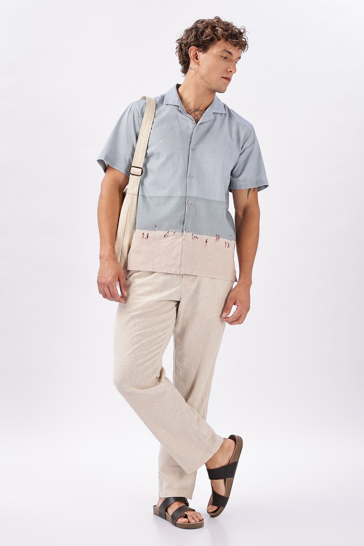 Shoreline Stroll Cuban Collar Shirt