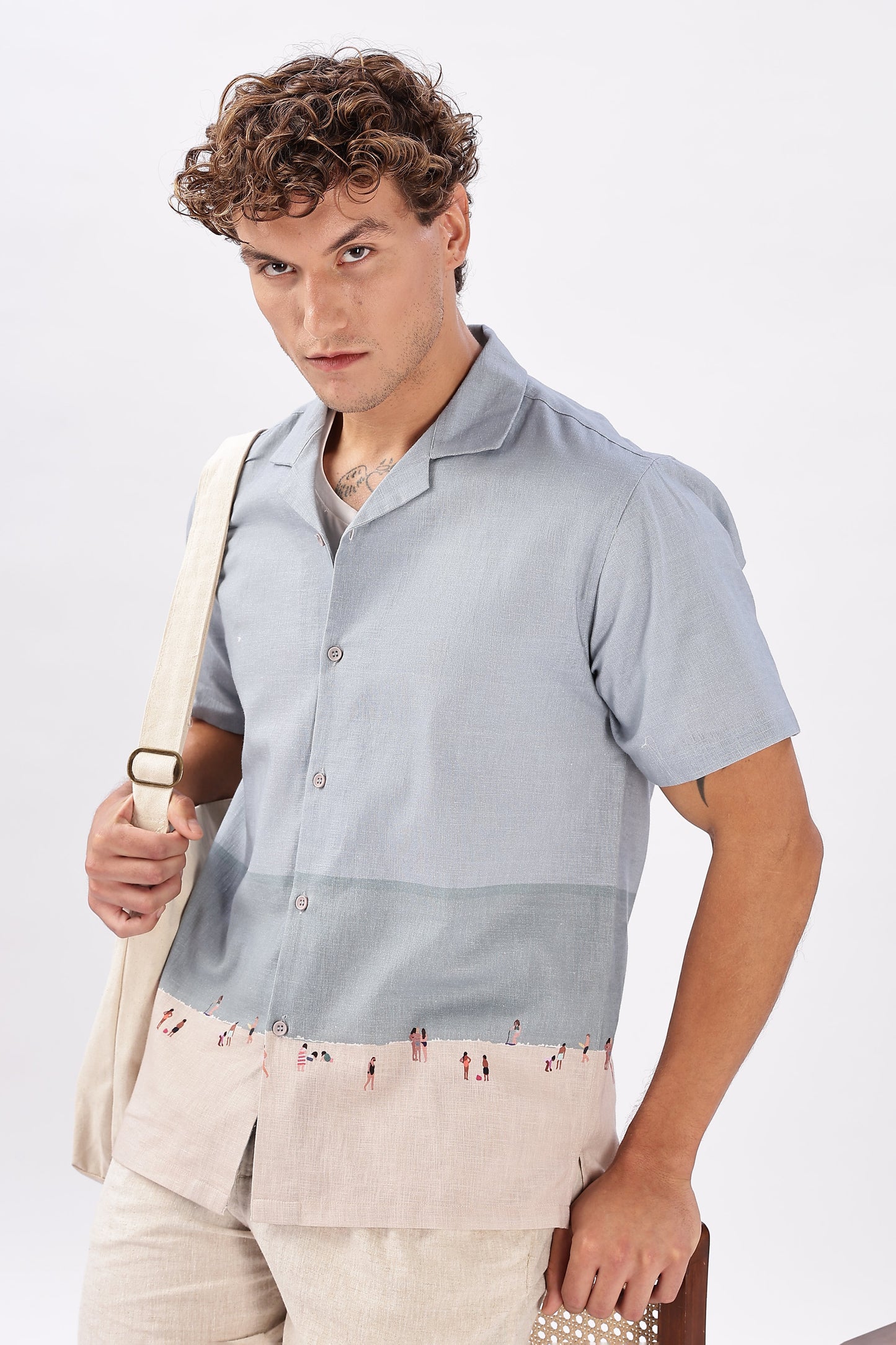 Shoreline Stroll Cuban Collar Shirt