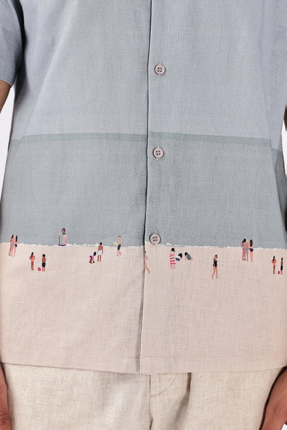 Shoreline Stroll Cuban Collar Shirt