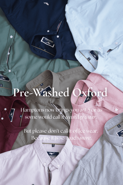 Midnight Blue Pre-washed Oxford Shirt | Hamptons at Broadway