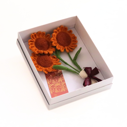 Handcrafted Crochet Sunflowers Bouquet
