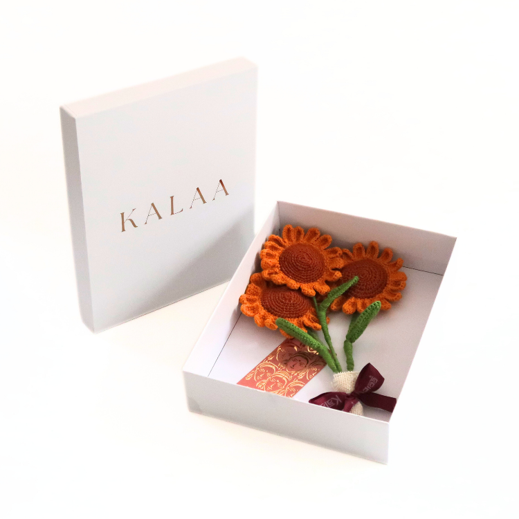 Handcrafted Crochet Sunflowers Bouquet