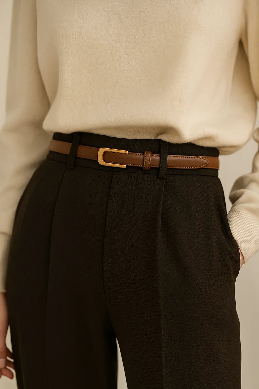 Harper Brown Women Belt | SSN Belts at Broadway