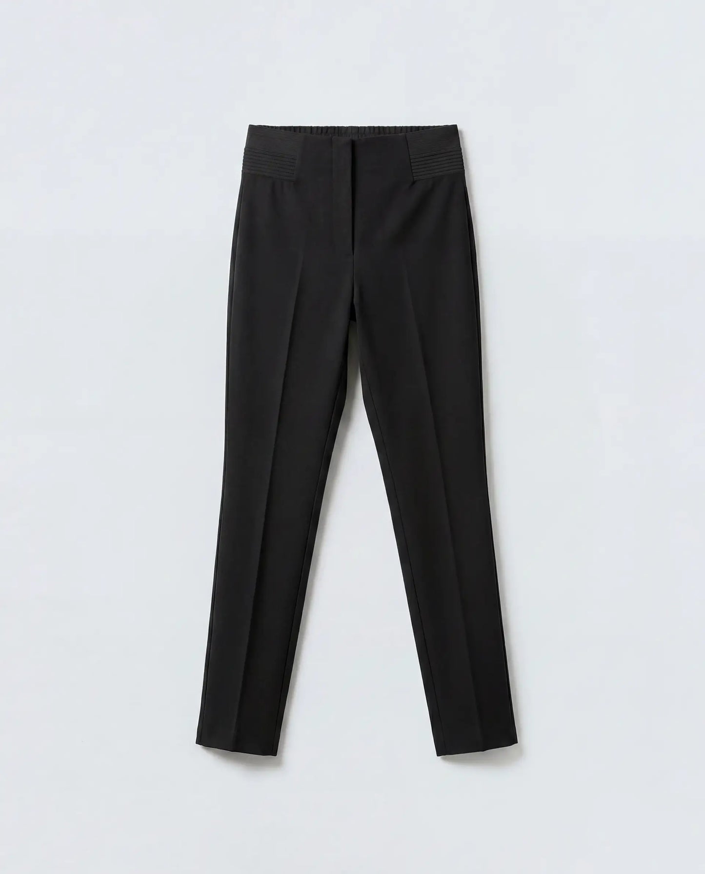 Rareism Women's Jancuro-S26 Black Viscose Blend Slim Fit Plain Trouser