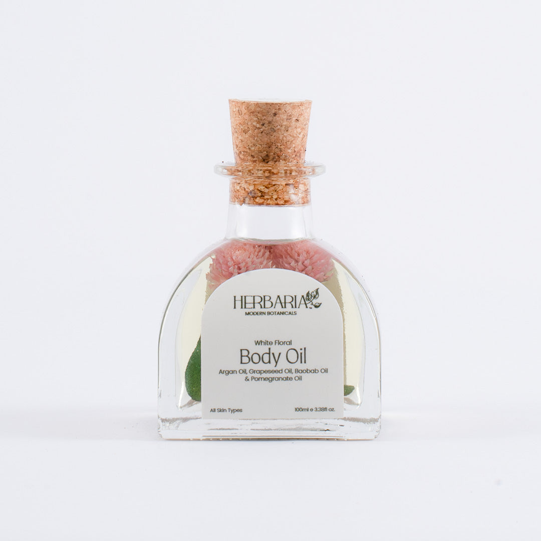 White Floral Body Oil - 100ml | Herbaria - Modern Botanicals at Broadway
