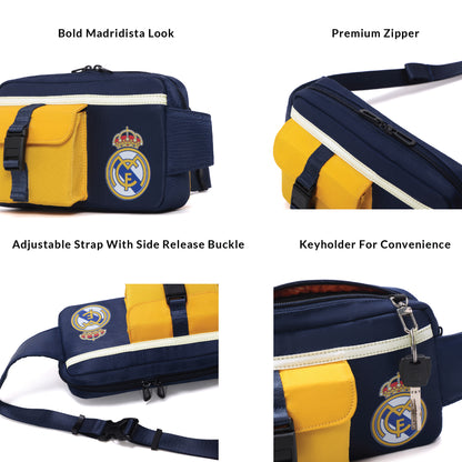 CARRIALL | REAL MADRID - Heritage Sling Bag (Navy Blue)