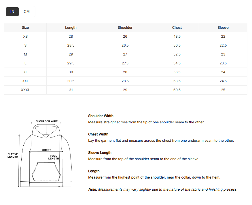 Size Guide