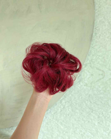 Human Hair Donut Scrunchie Rossetta