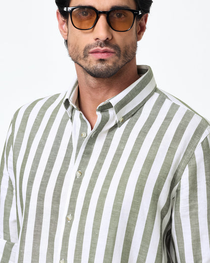 The Loire Linen Stripes Shirt