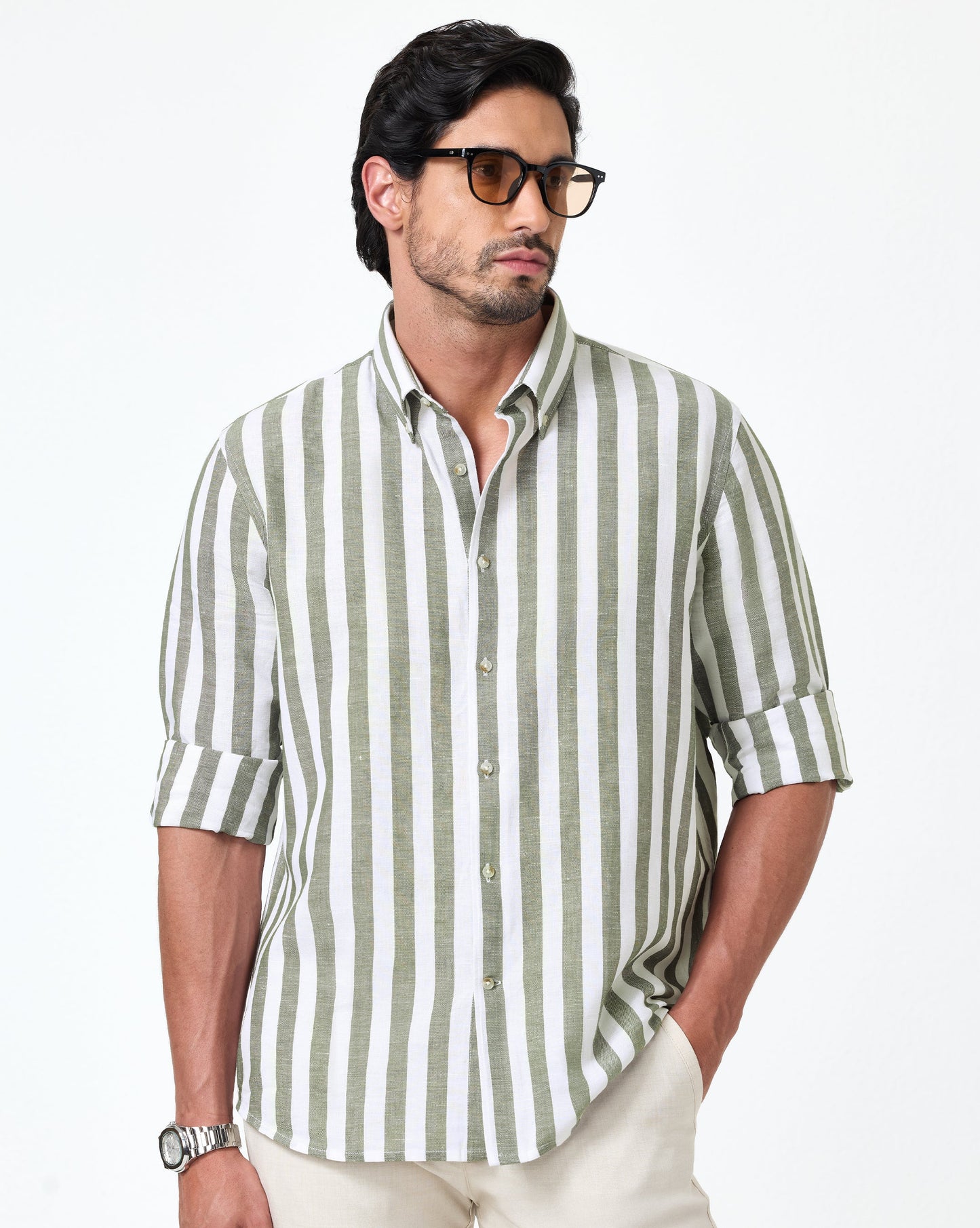 The Loire Linen Stripes Shirt