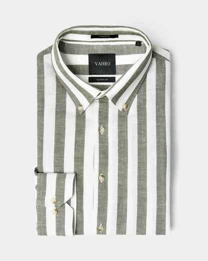 The Loire Linen Stripes Shirt