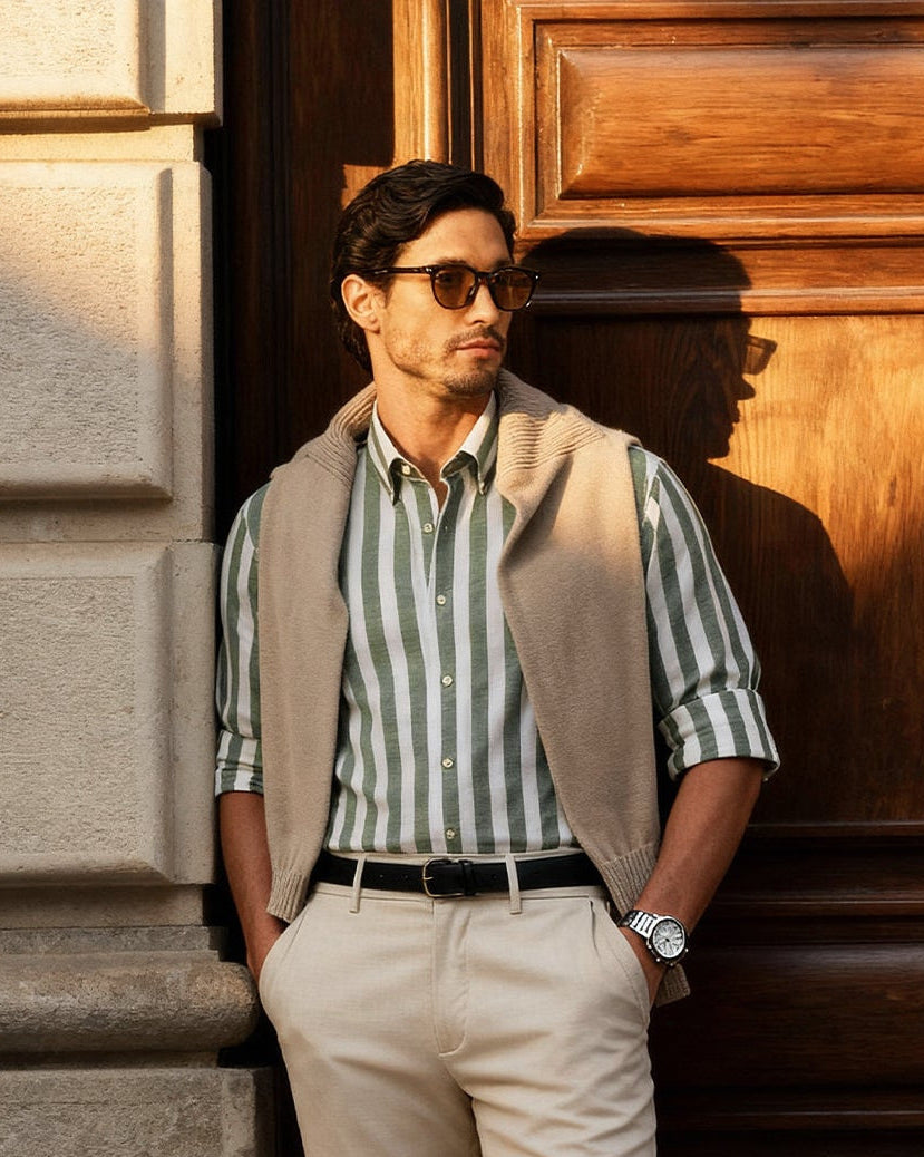 The Loire Linen Stripes Shirt