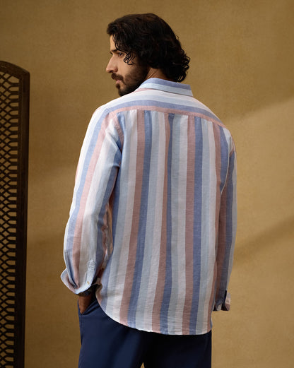 The Caprice Linen Stripes Shirt