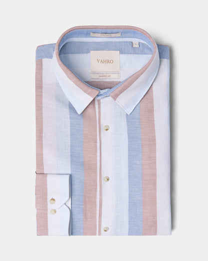 The Caprice Linen Stripes Shirt