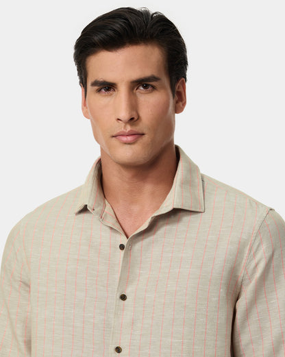 The Verona Linen Stripes Shirt