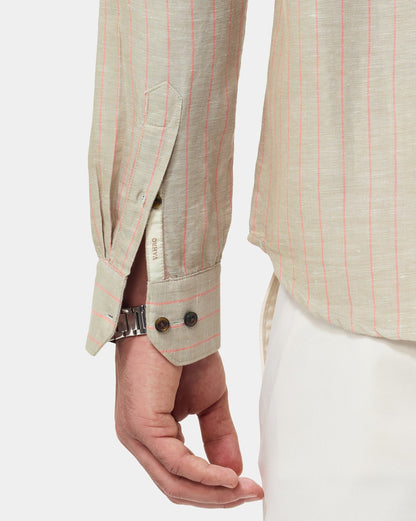 The Verona Linen Stripes Shirt