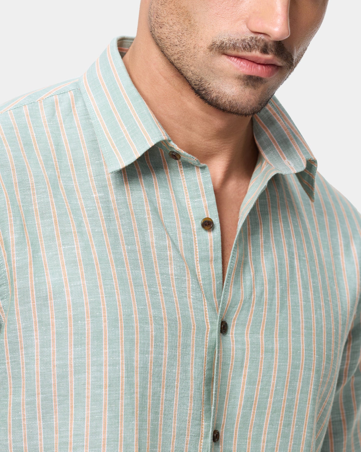 The Valencia Linen Stripes Shirt
