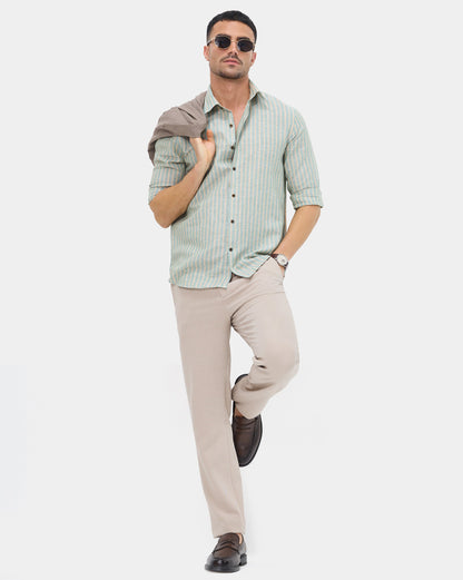 The Valencia Linen Stripes Shirt