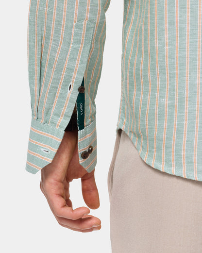 The Valencia Linen Stripes Shirt