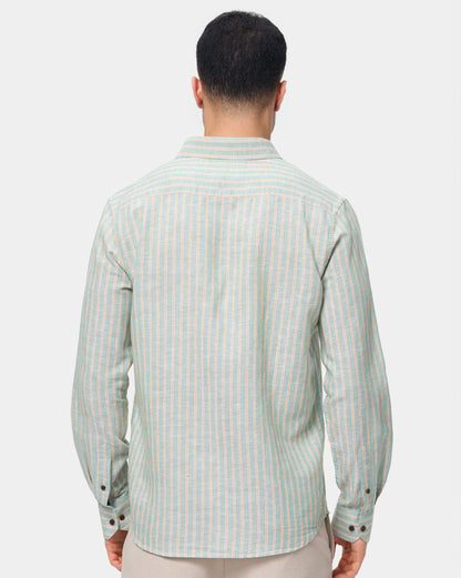 The Valencia Linen Stripes Shirt