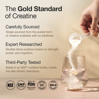 Pure Micronized Creatine Powder Monohydrate + Hcl- Unflavoured 100G