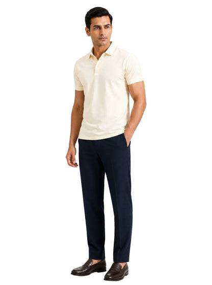 Fluid Cotton Polo - Butter Creme