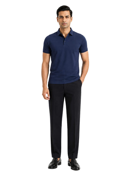 Fluid Cotton Polo - Regal Navy