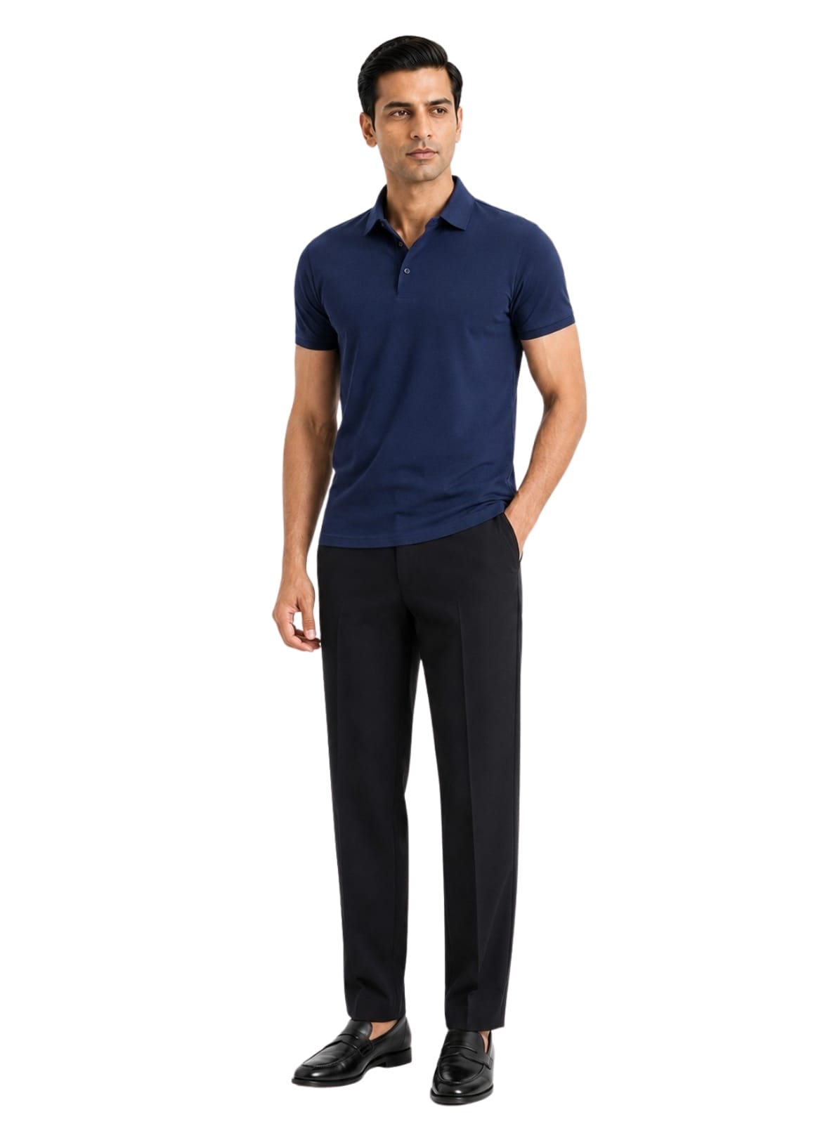 Fluid Cotton Polo - Regal Navy