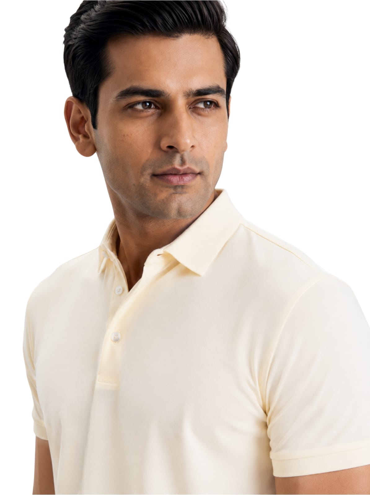 Fluid Cotton Polo - Butter Creme