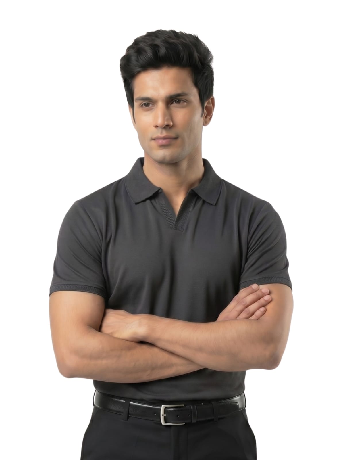 Wing Polo - Dark Grey