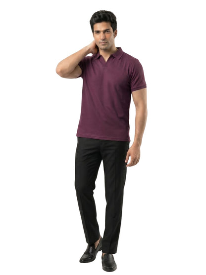 Wing Polo - Pure Maroon