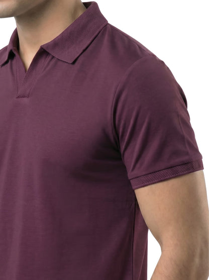 Wing Polo - Pure Maroon