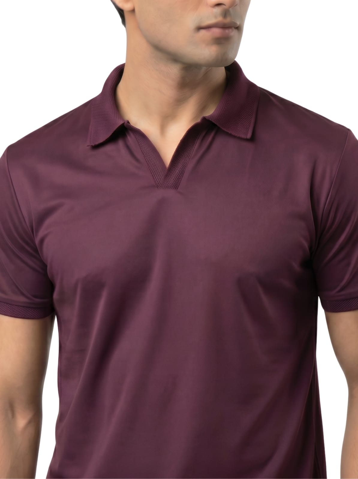 Wing Polo - Pure Maroon