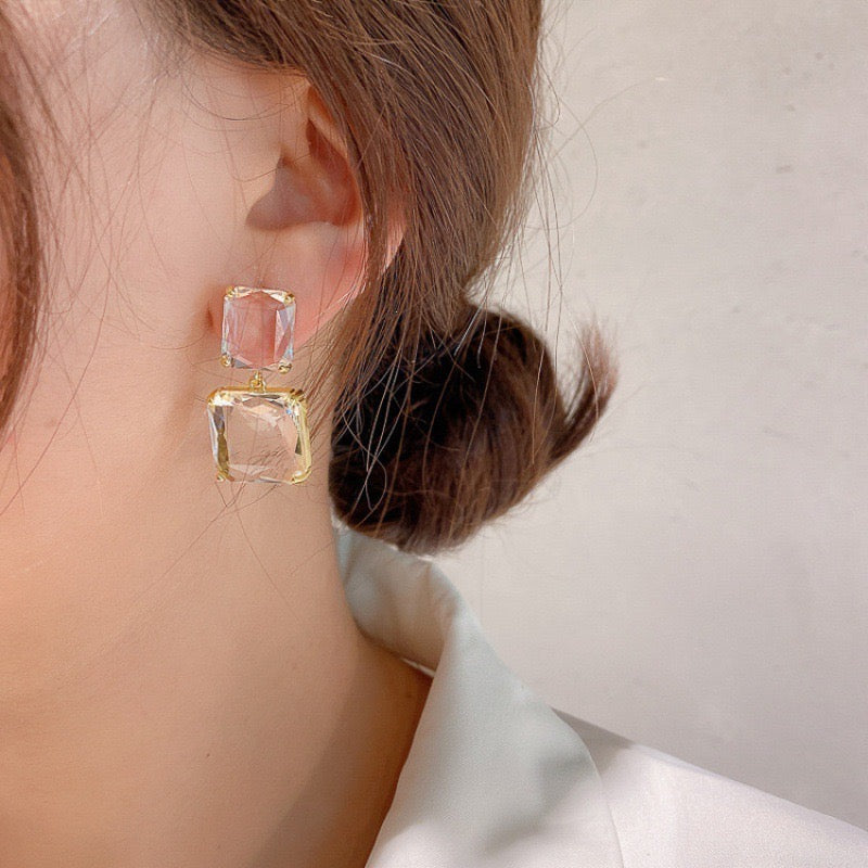 Crysrtal clear drop earrings JLT11071