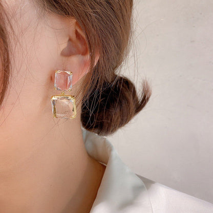Crysrtal clear drop earrings JLT11071