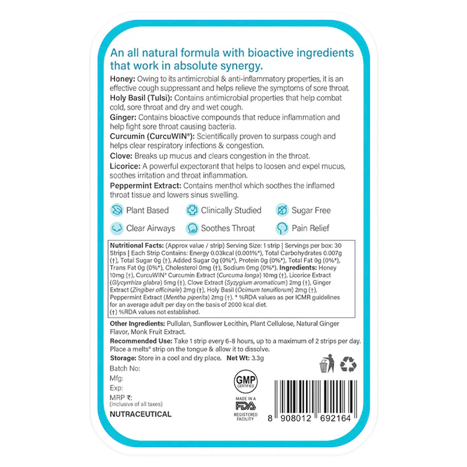 Melts Throat Relief | Wellbeing Nutrition at Broadway