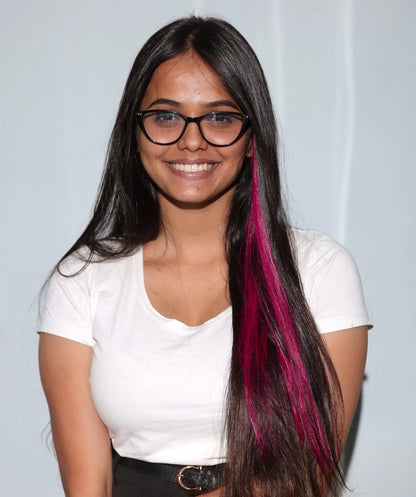 Kinky Pinky – #Strandout- Coloured clip-In Hair