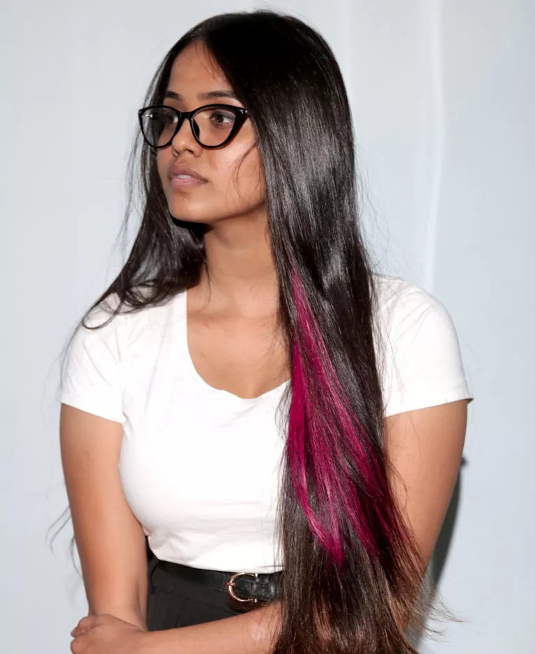 Kinky Pinky  #Strandout- Coloured clip-In Hair | Nish Hair at Broadway