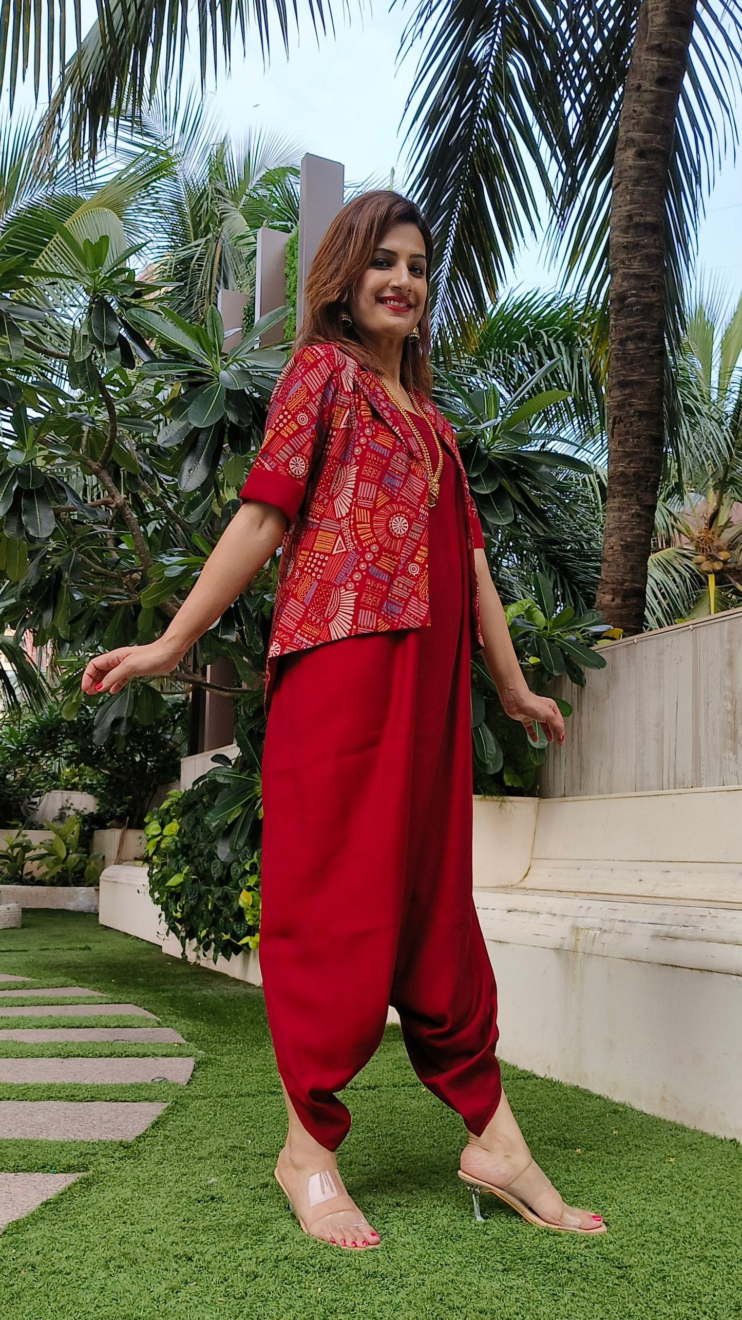 Achkan Nirvaana Red