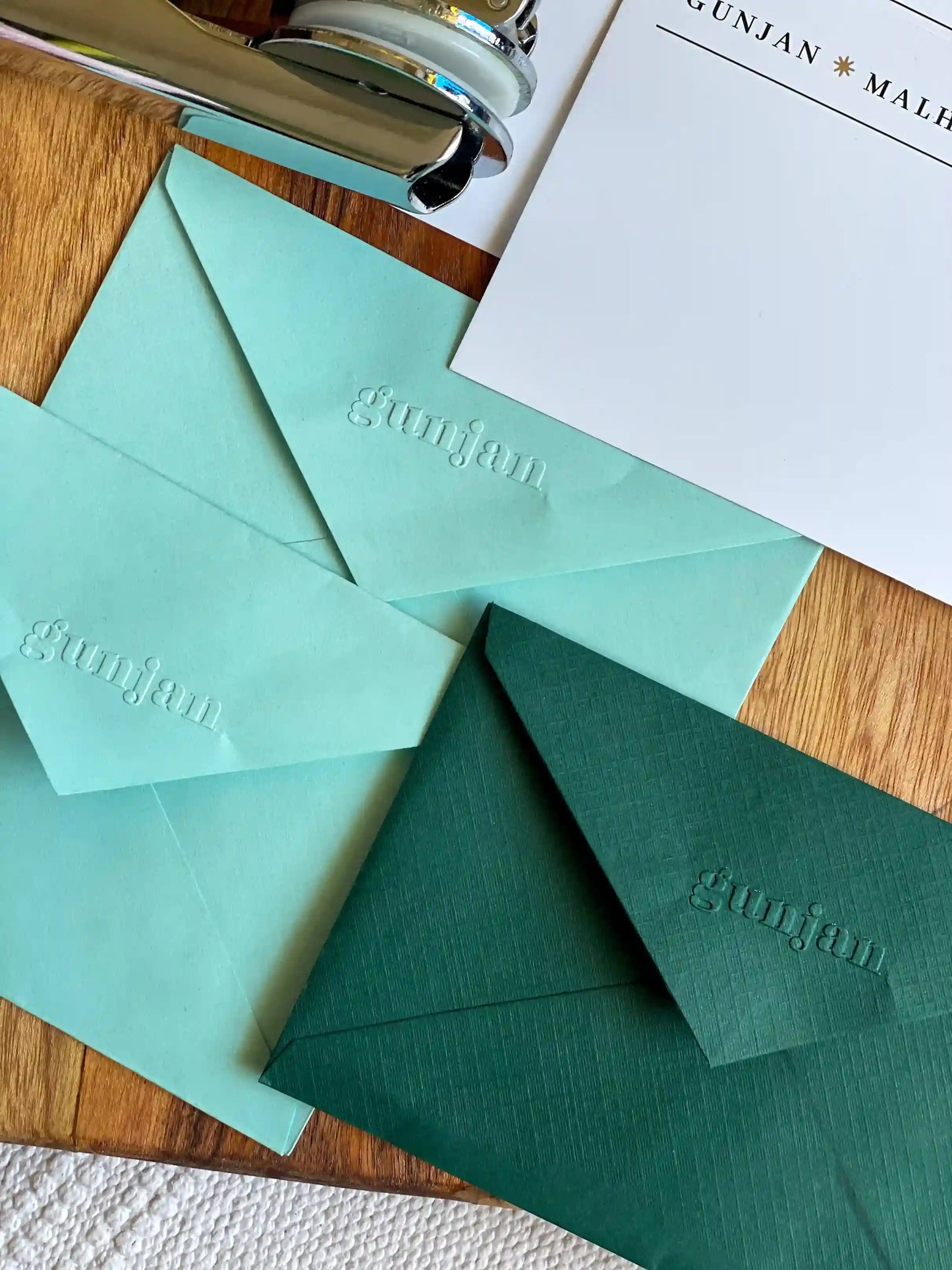 Personalized  Paper Embosser Set- Name