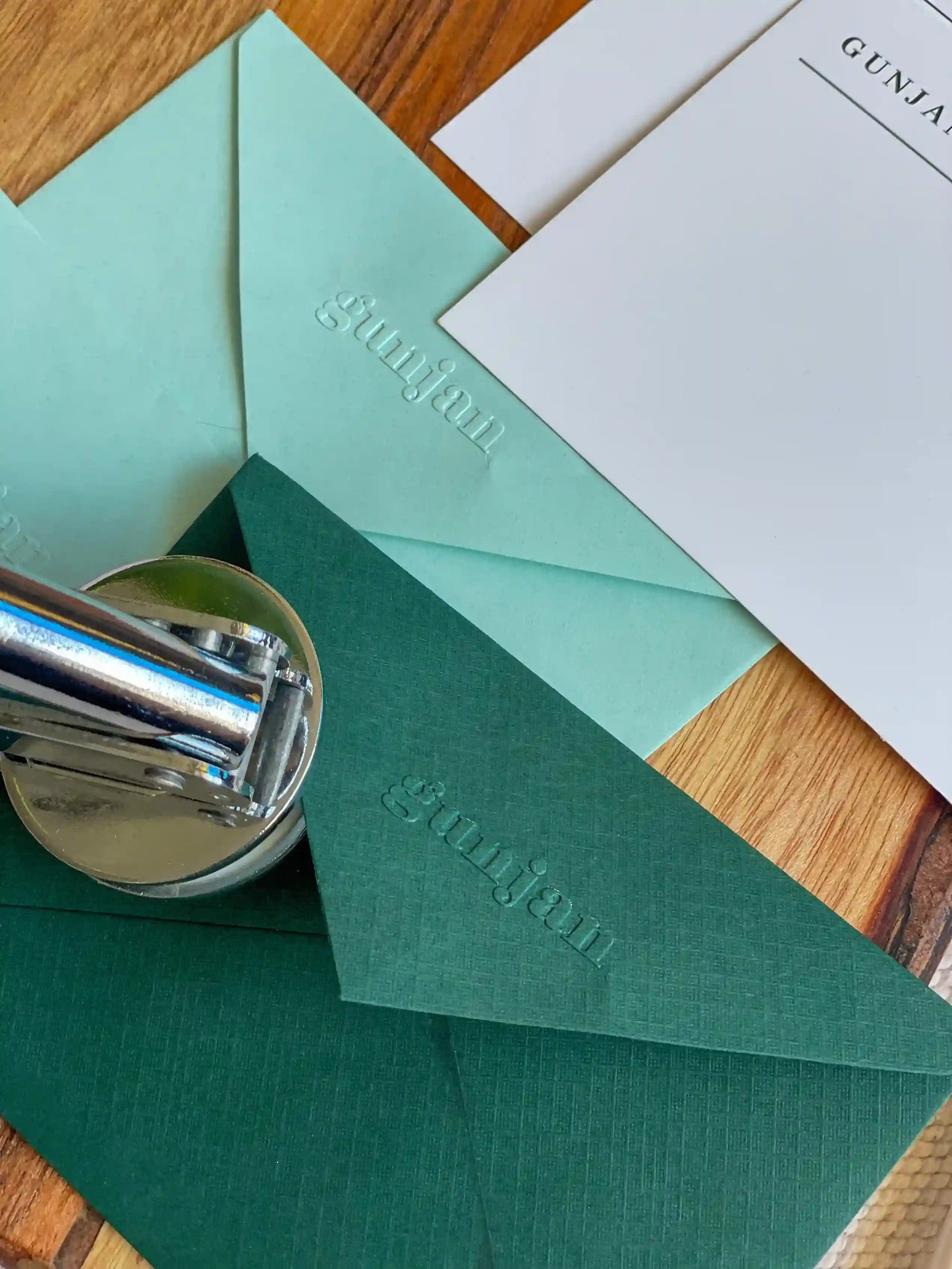 Personalized  Paper Embosser Set- Name
