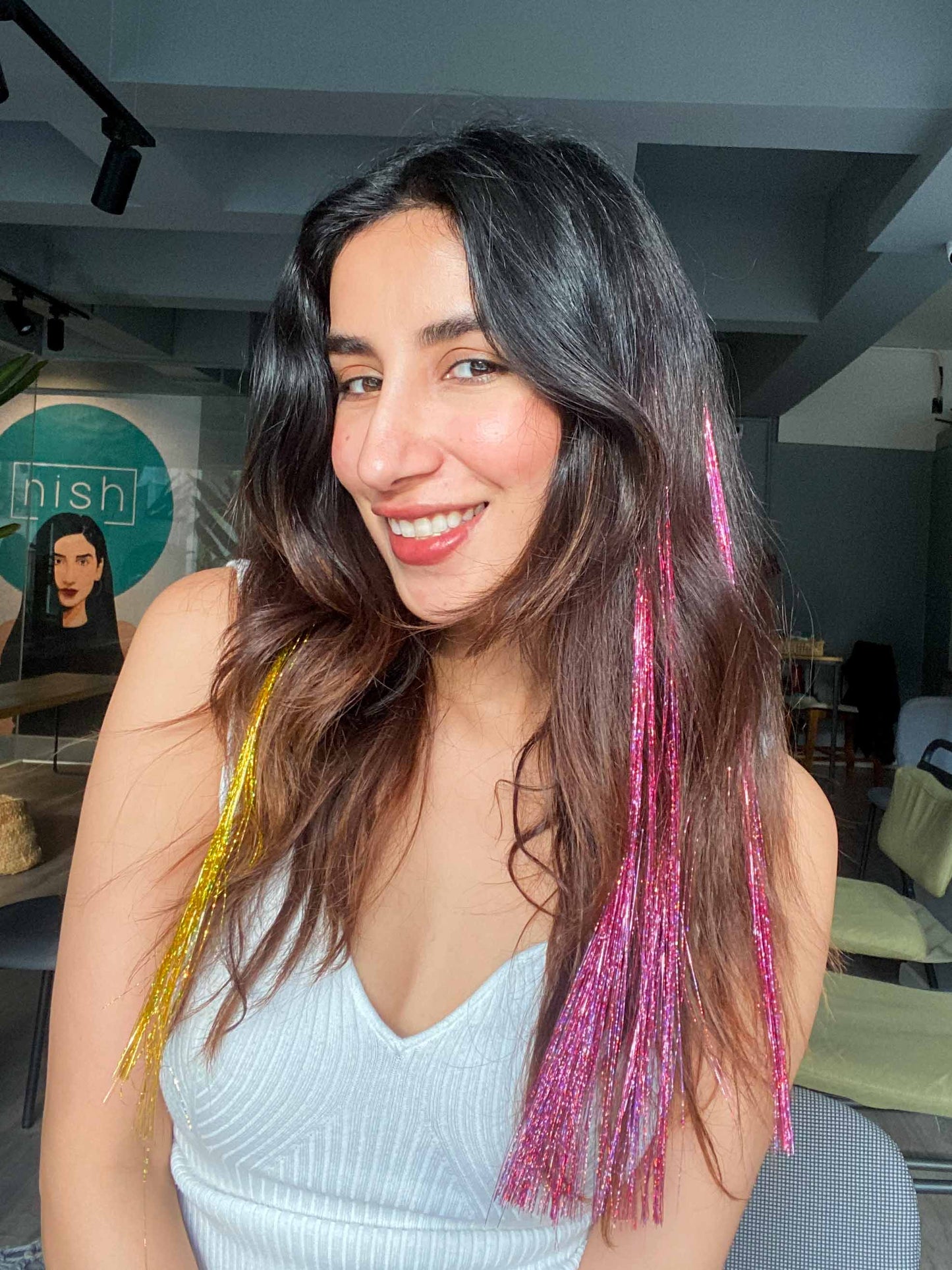 Party mix - Clip in Tinsels #Strandout Set of 2