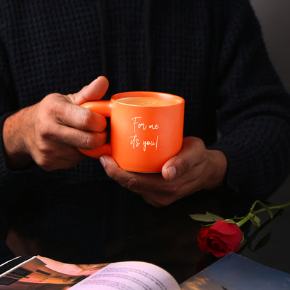 Chubby Ceramic Coffee Mug - Orange