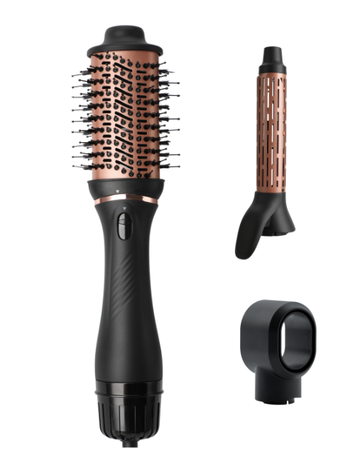 3 in 1 Hair Blow Brush - Grey