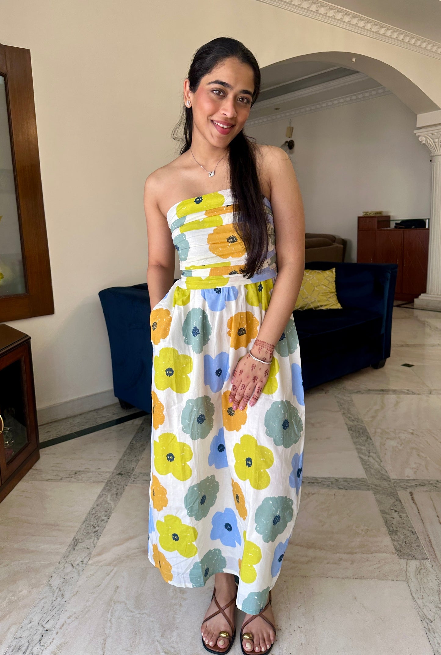 Petal Pop Midi Dress
