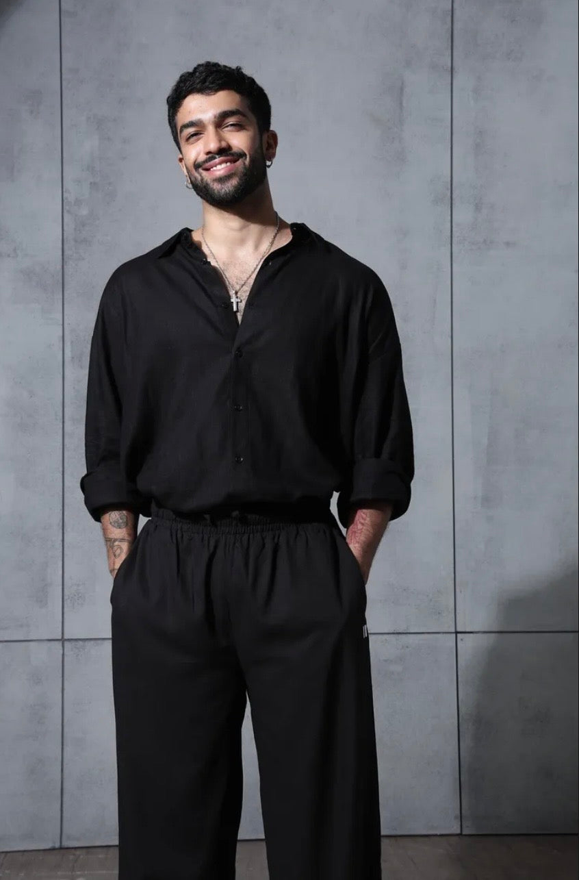 Black Linen Shirt