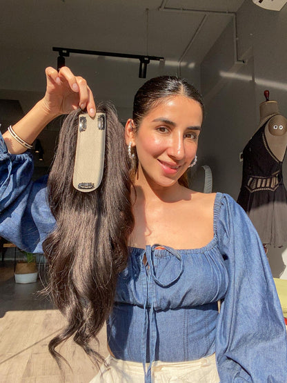 Silk Base Faux Scalpâ¢ â Hair Topper 2x6inch