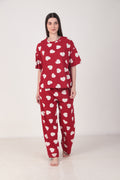 Heartful Oversized Cotton Pyjama Set | Masha at Broadway