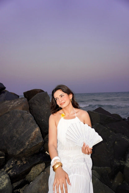 Gathered Halter Neck Top